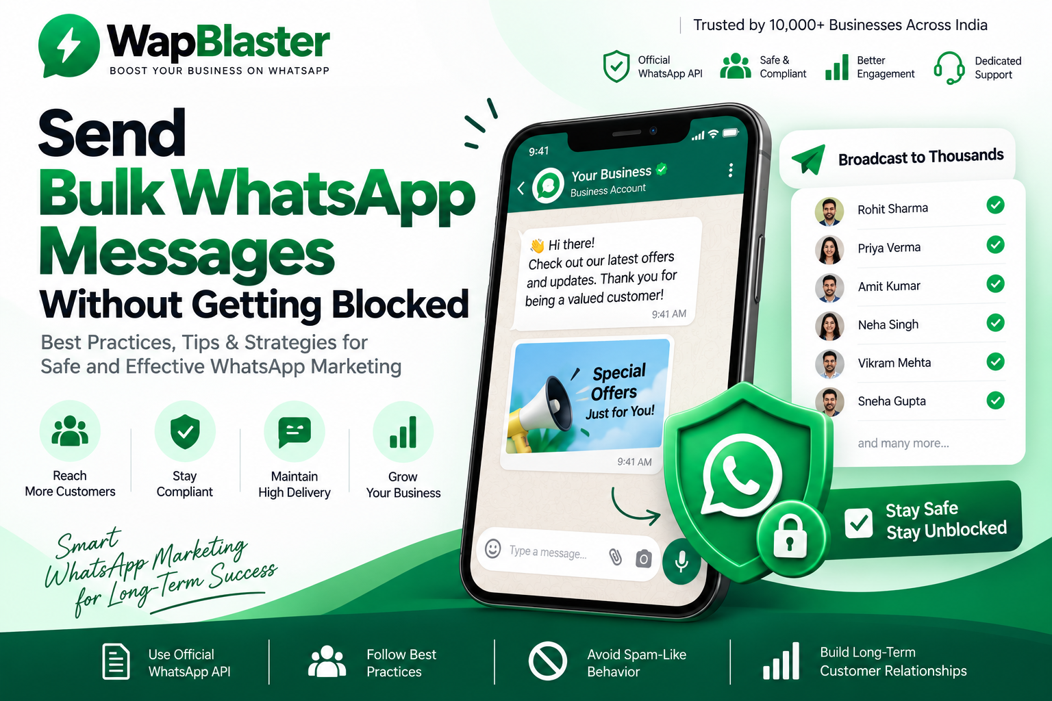 How to Send Bulk WhatsApp Messages Without Getting Blocked (2026 Guide)
